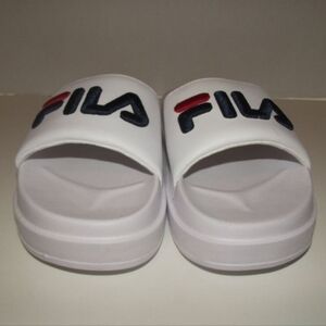 Fila White Slide Sandals NWOT